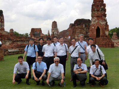 第1回海外研修のアユタヤを観光